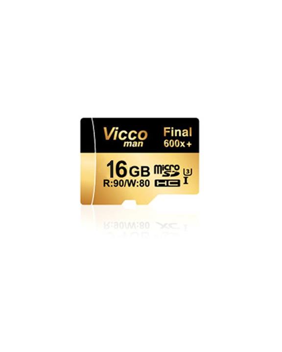 مموری بدون پک 16 گیگ VICCO 600X U3 Vicco man 16GB Class 10 microSDHC 600X U3 Memory Card